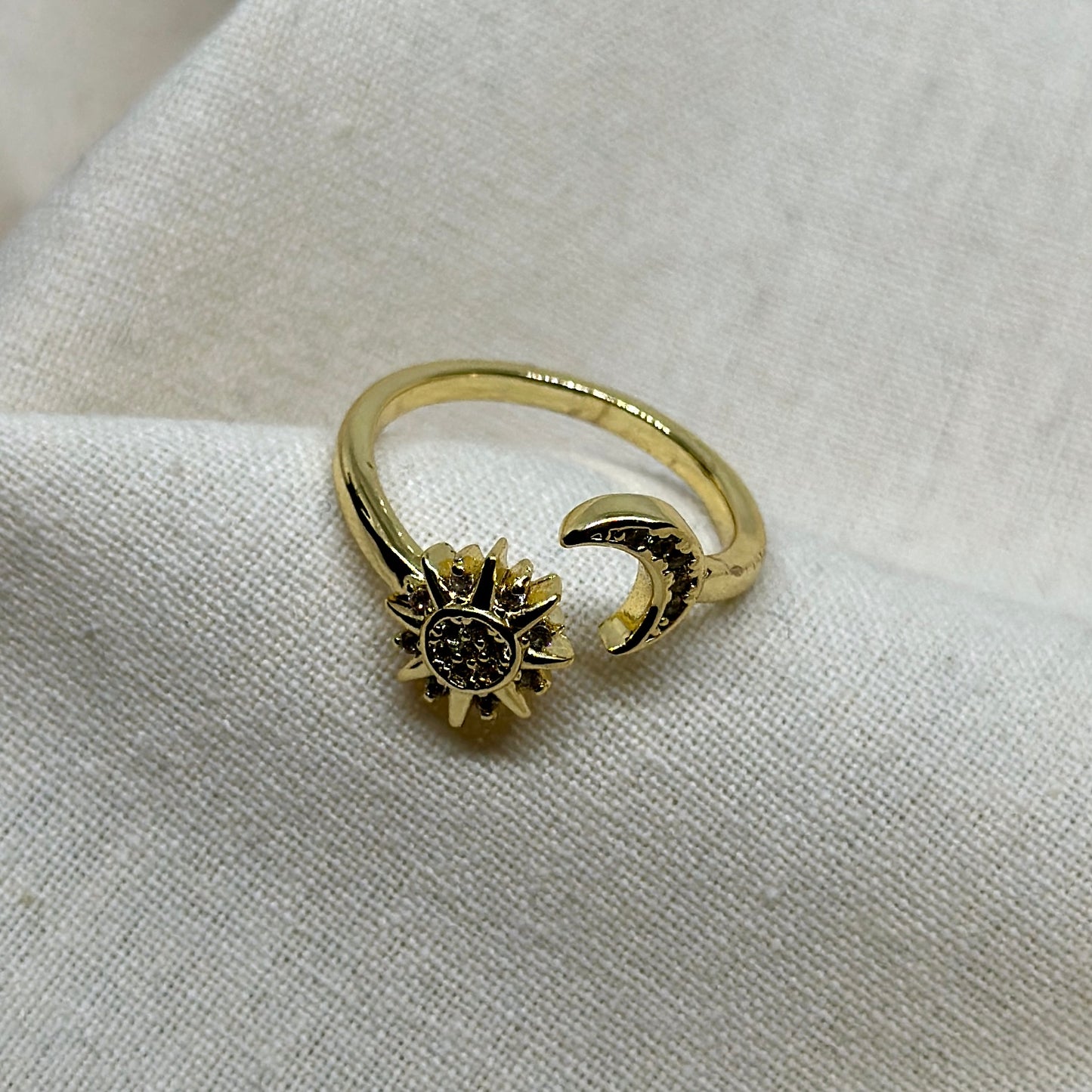 Anillo Luna Estrella Mini Chapa