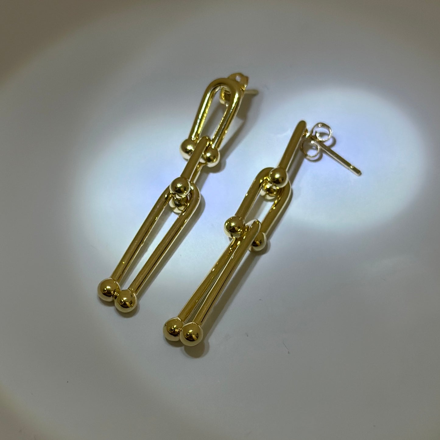 Aretes Herradura Dorados