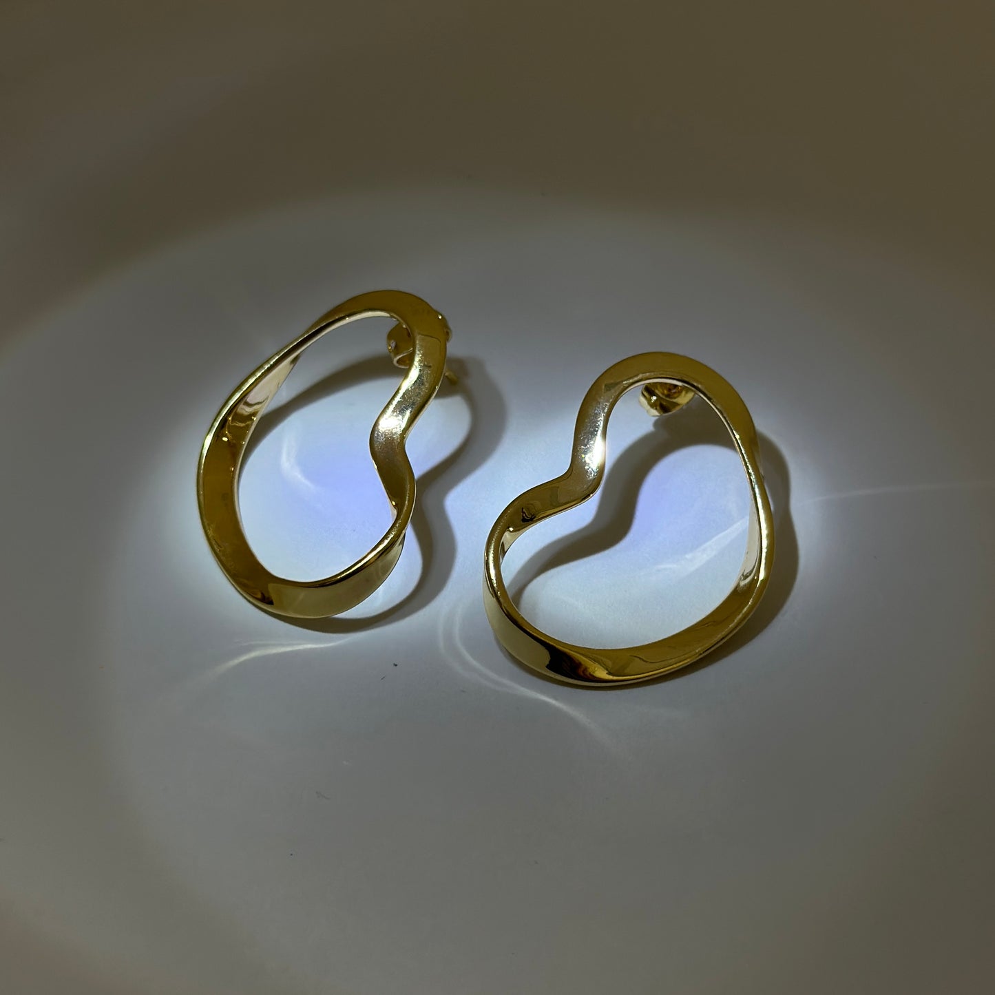 Aretes Liquid Dorados