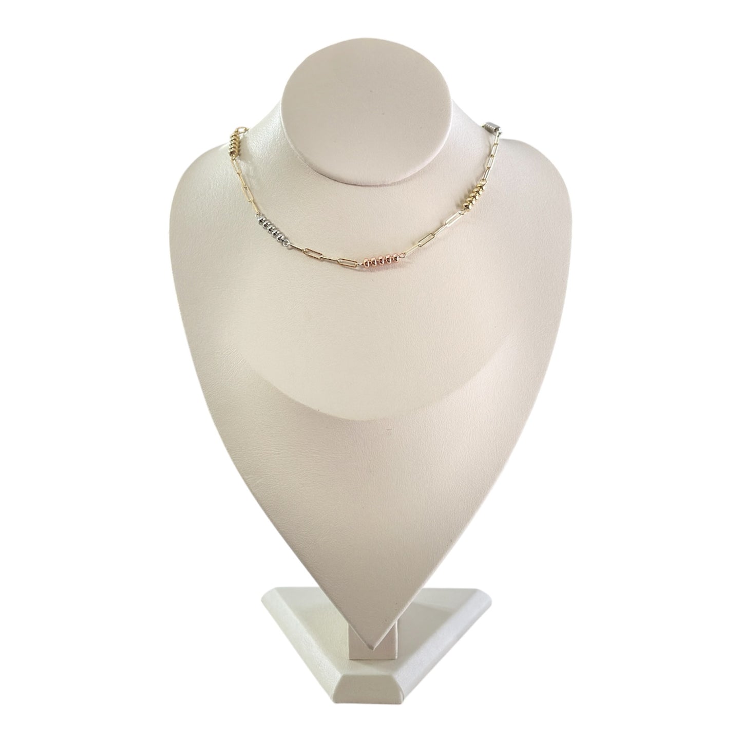 Collar Corazones Chunky