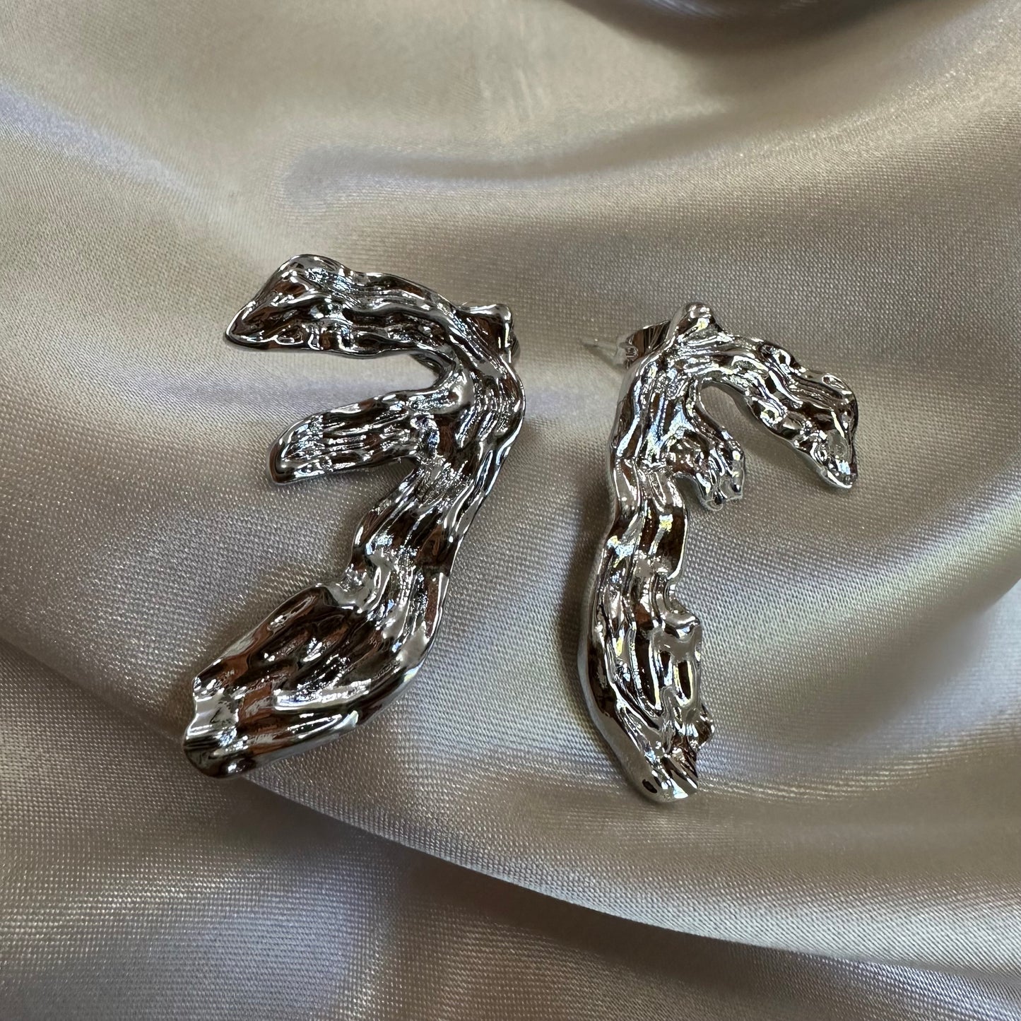 Aretes Otoño Mini Rodio