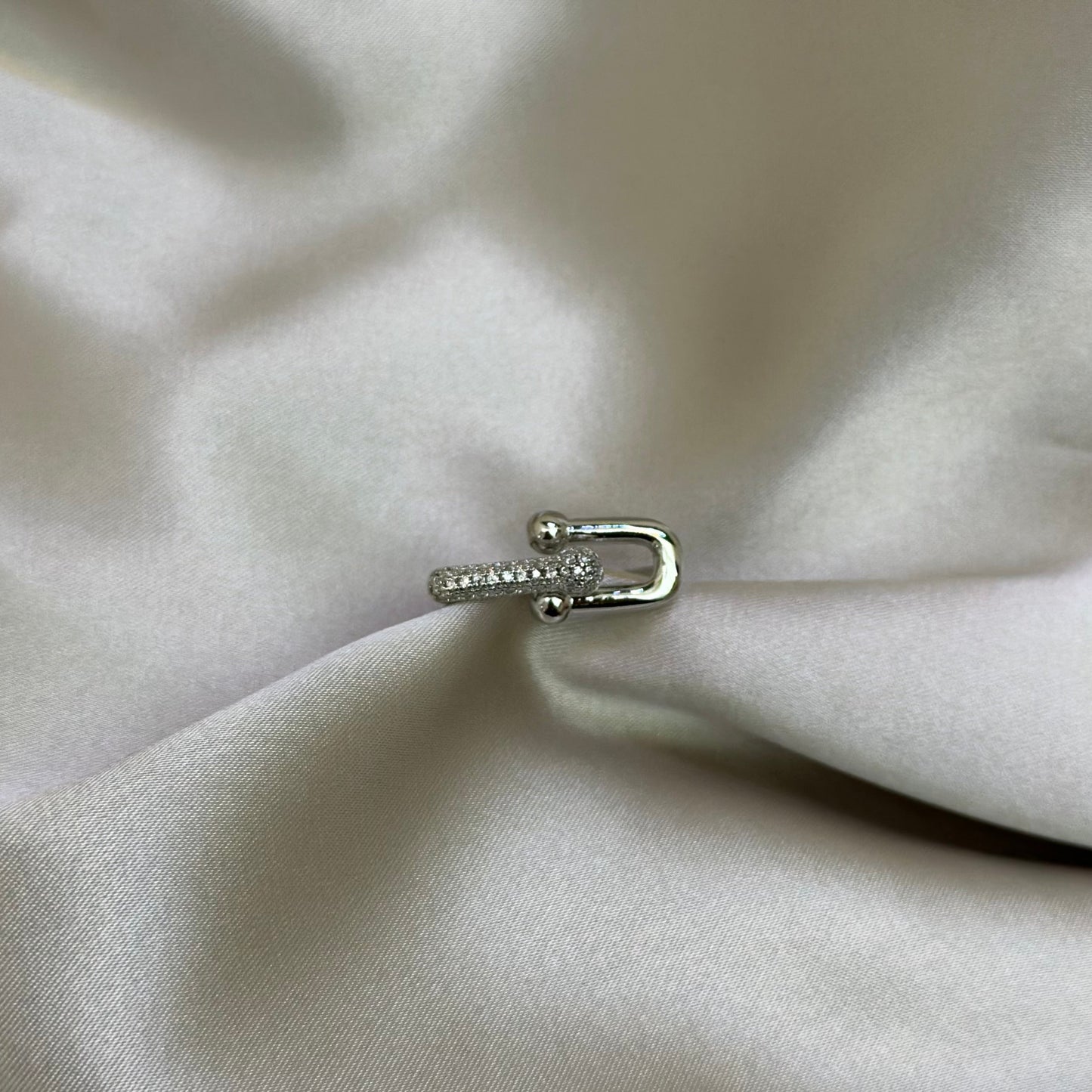 Anillo Herradura Plateado