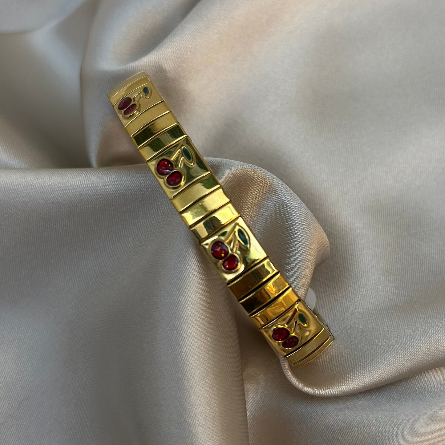 Pulsera Italiana Cherry Dorada