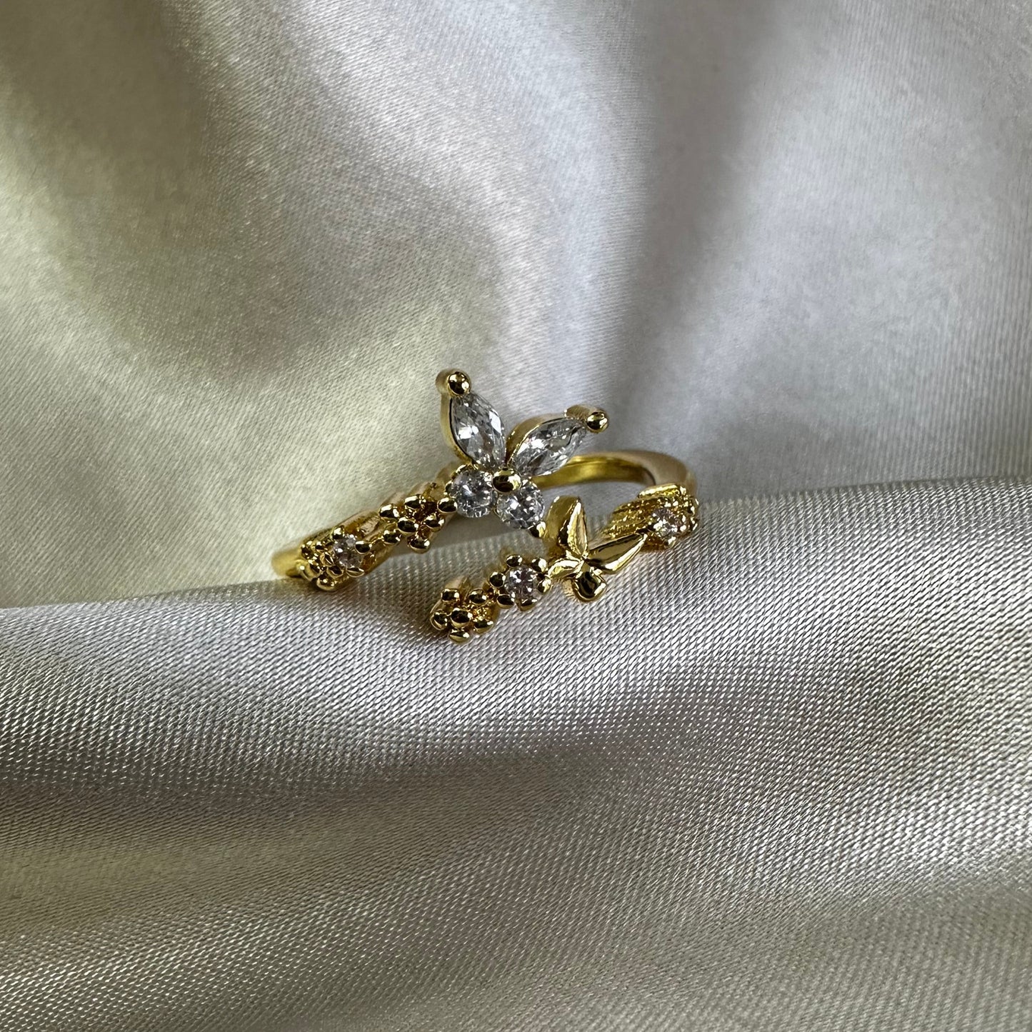 Anillo Mariposa Cristal