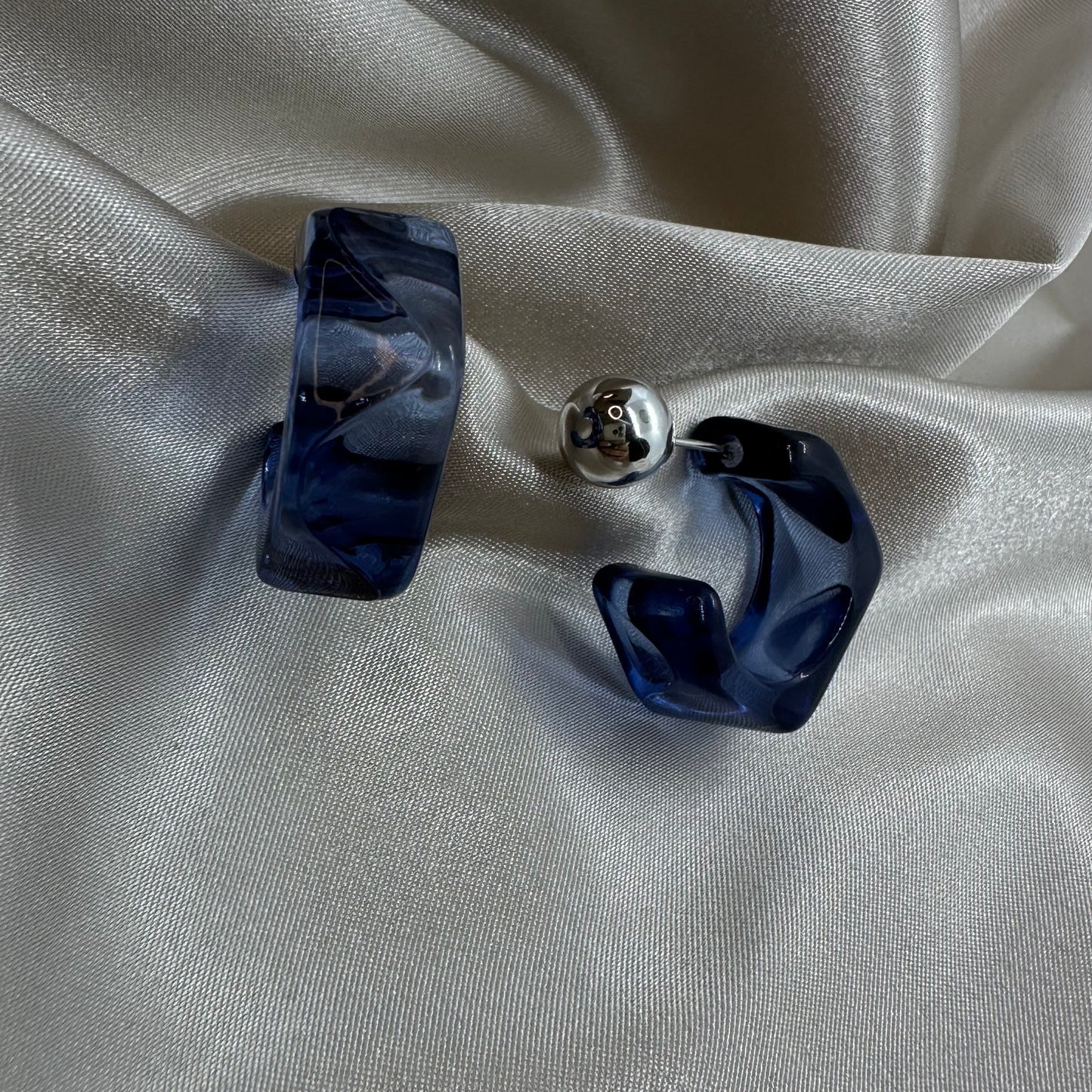 Aretes Cristal Azules