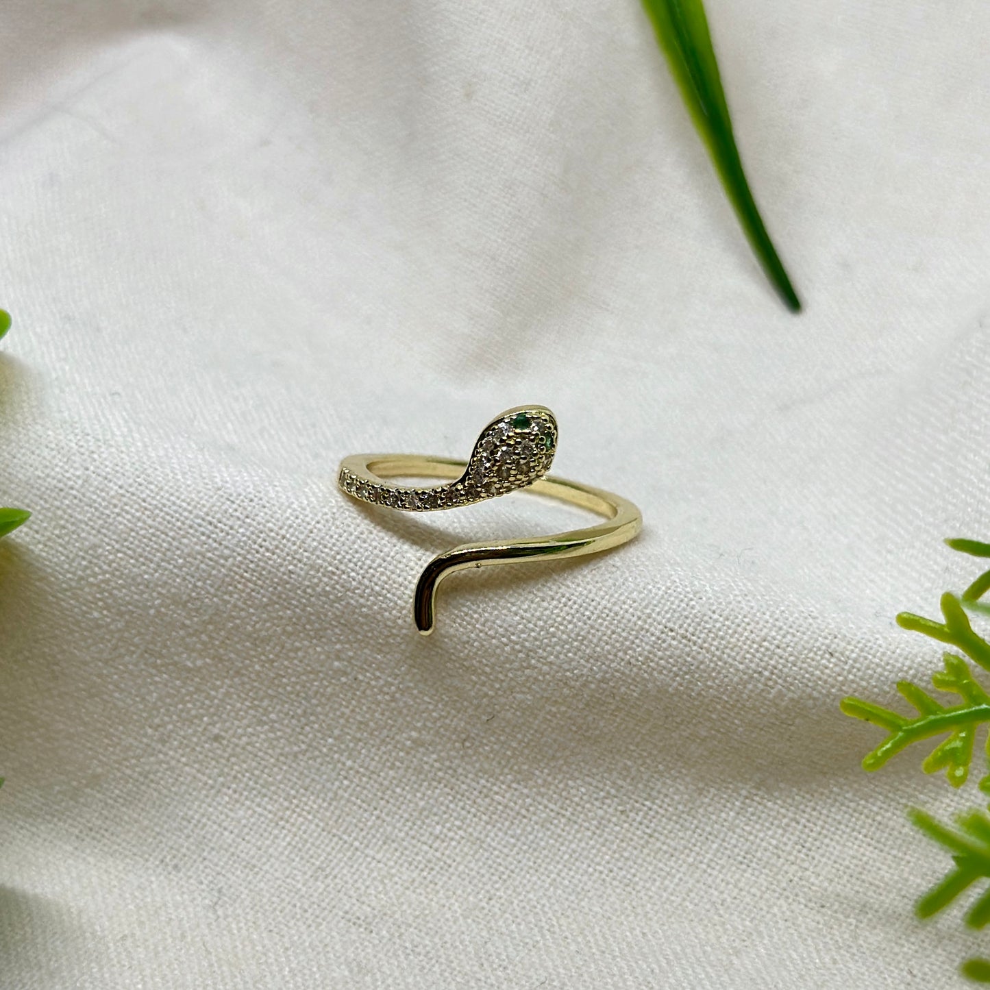 Anillo Serpiente Zirconias