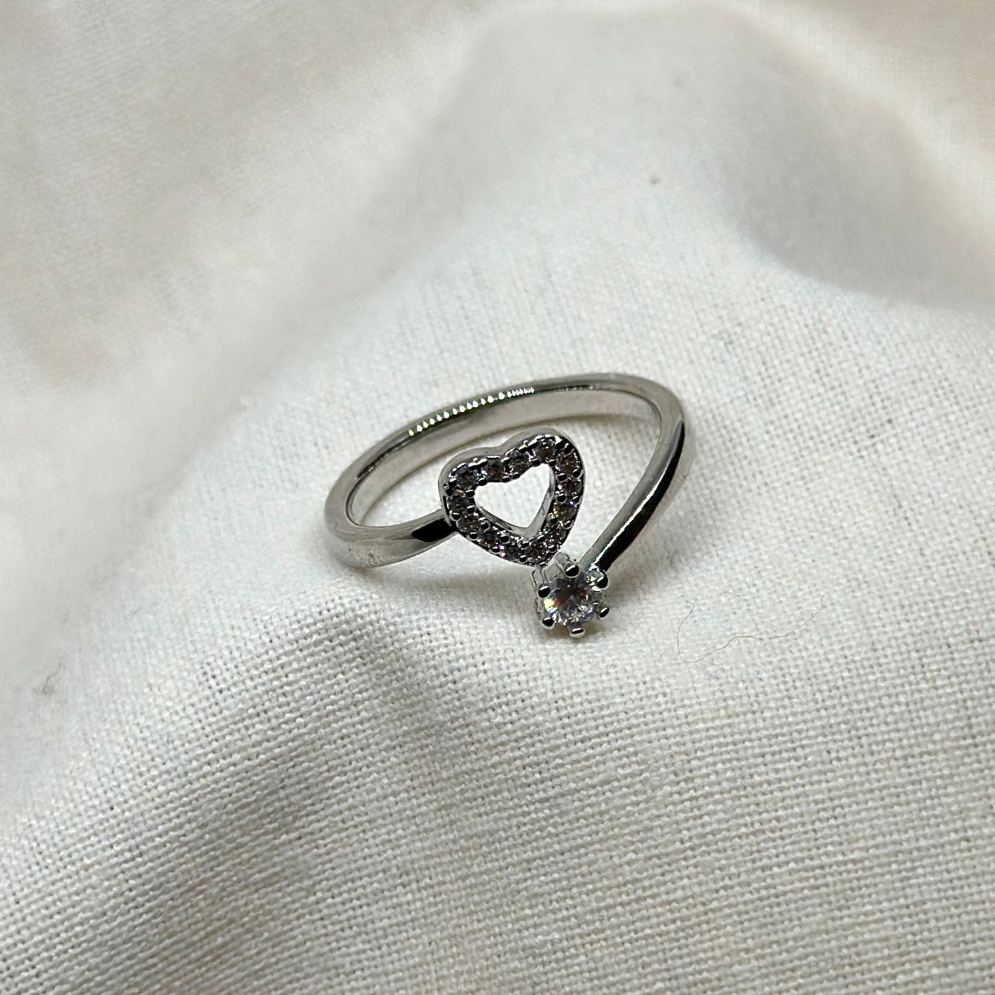 Anillo Tu y Yo Rodio