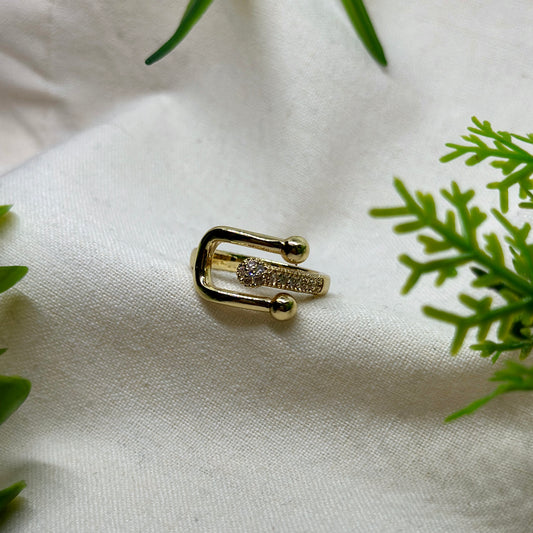 Anillo Broche Dorado