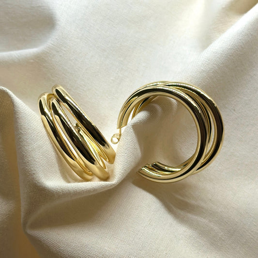 Arracadas Triple Chunky