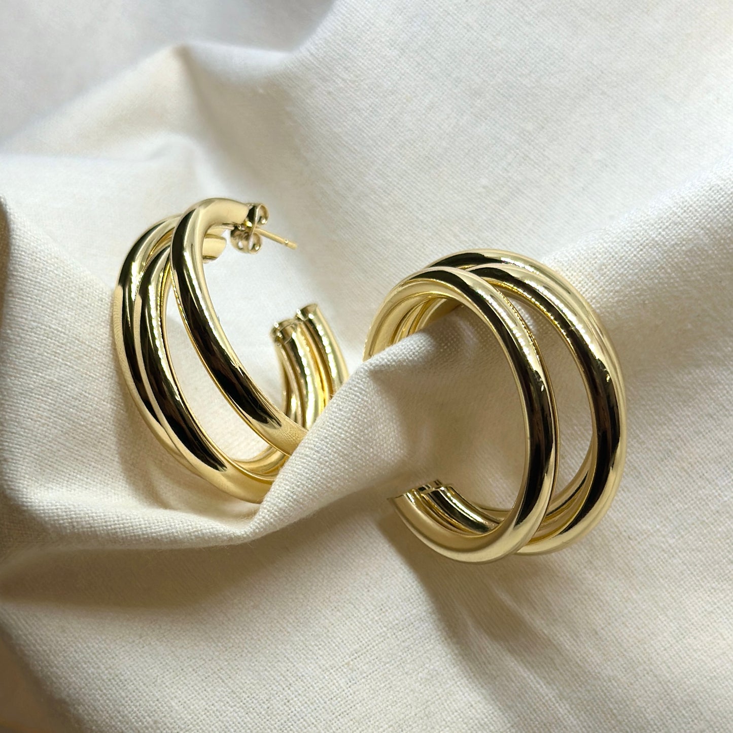 Arracadas Triple Chunky