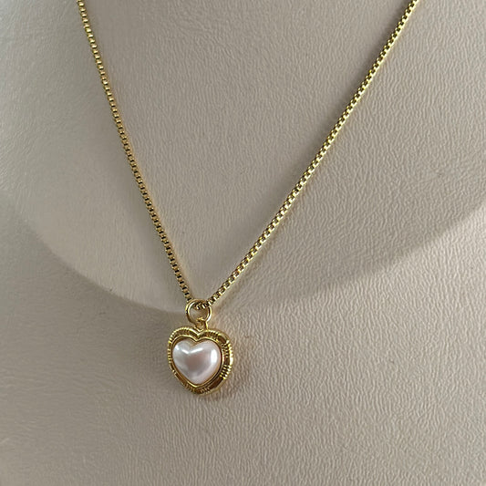 Collar Corazón Bisel