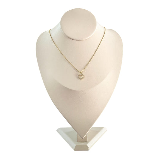 Collar Corazón Resaque Dorado