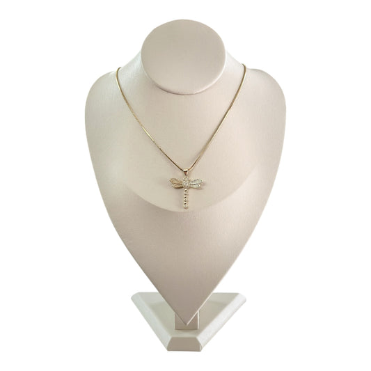 Collar Libélula Dorada
