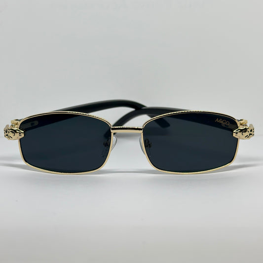 Lentes Dubai Negro - Dorado