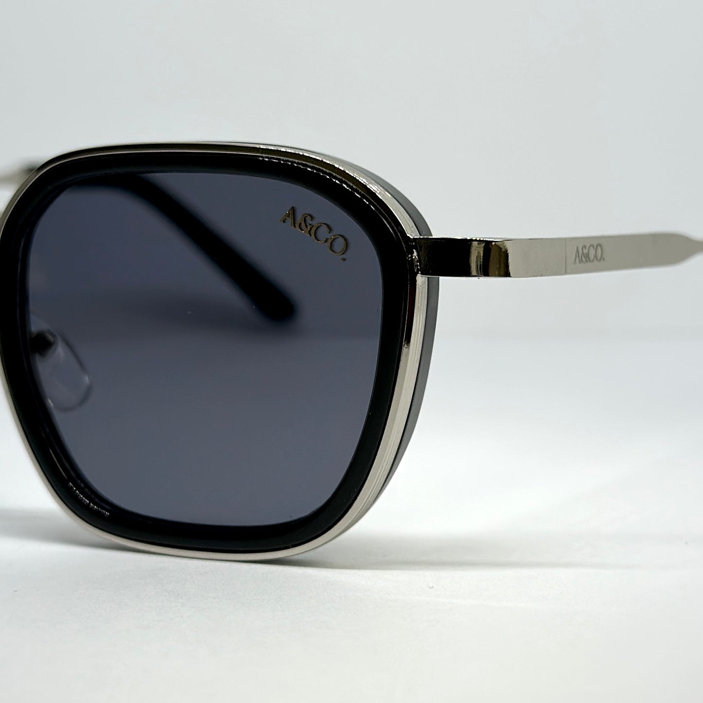 Lentes Estambul Negros - Plateado