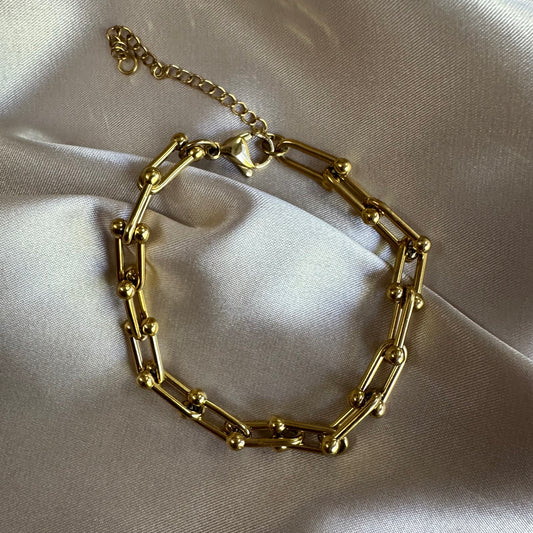 Pulsera Herradura Dorada