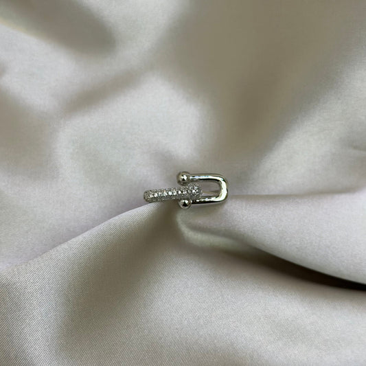 Anillo Herradura Plateado