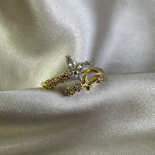 Anillo Mariposa Cristal