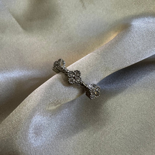 Anillo 3 Tréboles Negro