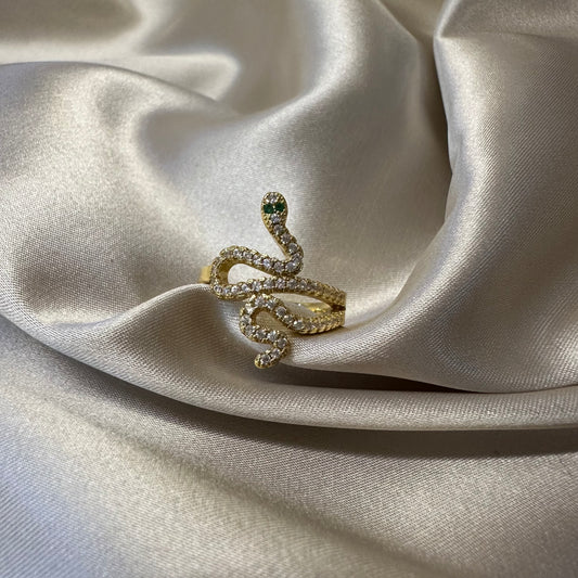 Anillo Serpiente Zirconias