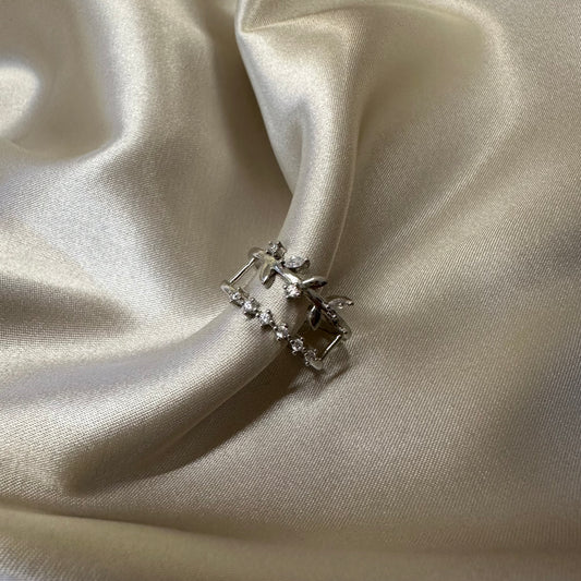 Anillo Espigas Rodio