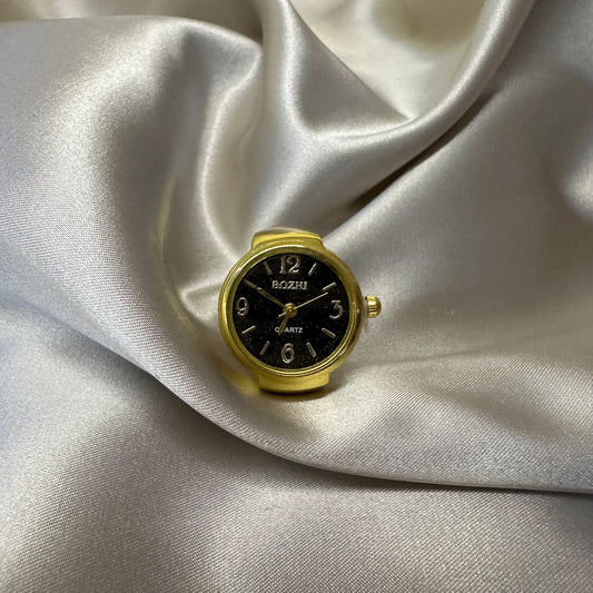 Anillo Reloj Negro