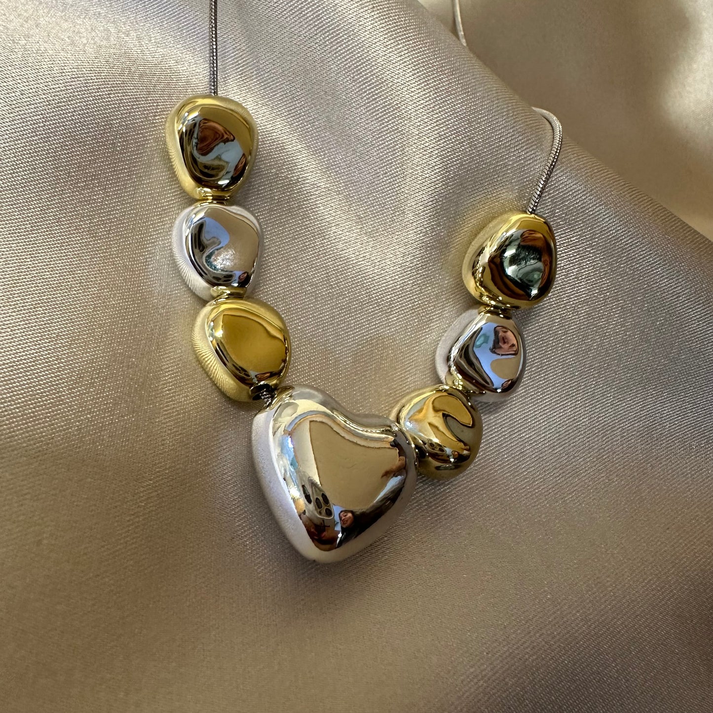 Collar Corazón Piedras