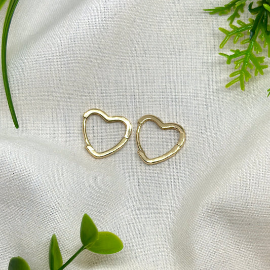 Aretes Corazón Dorado