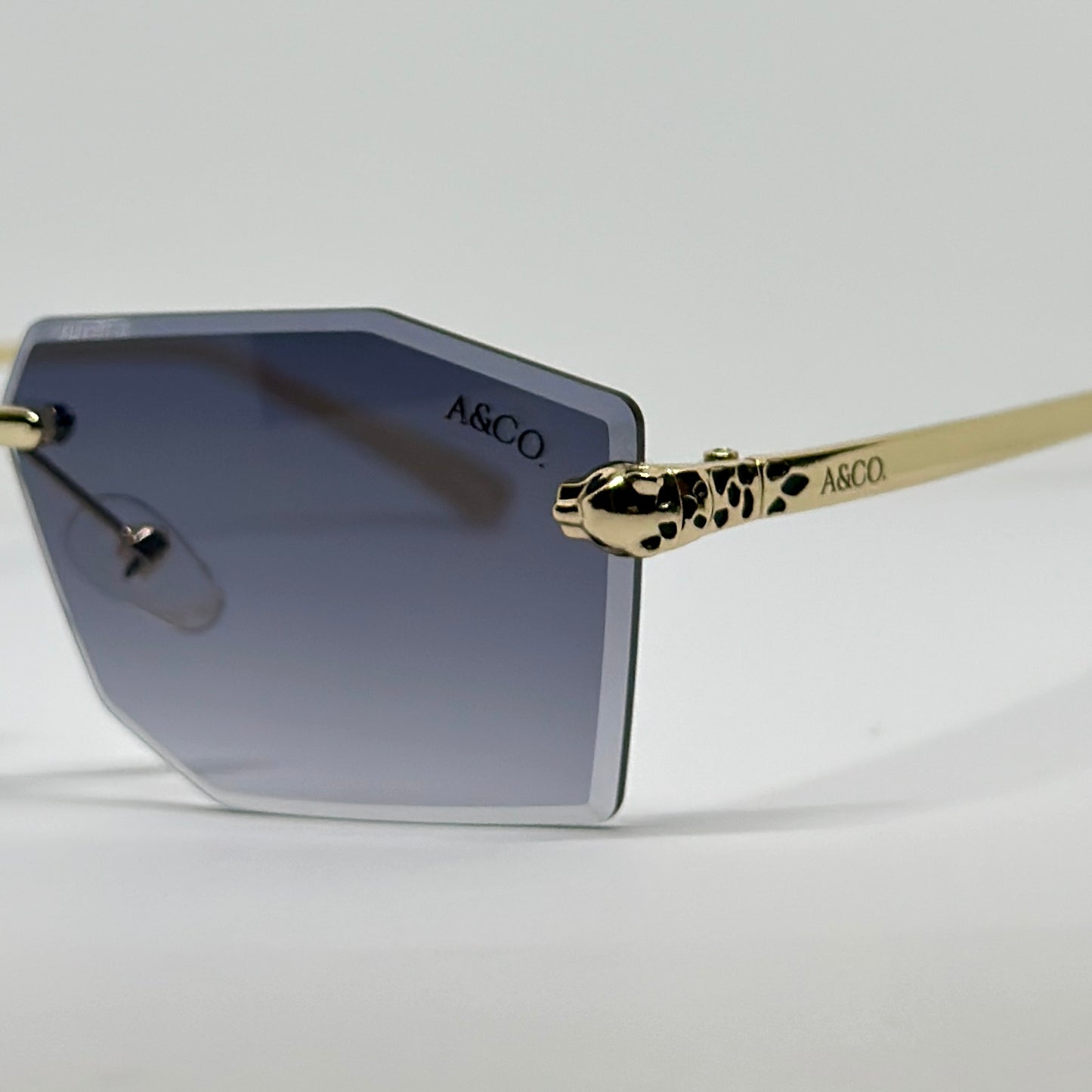 Lentes Miami Negro - Dorado