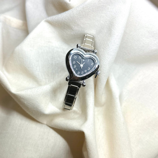 Reloj Corazón Italian Bracelet Plateado